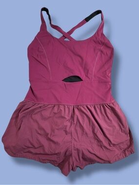 Free People Movement Righteous
Runsie Athletic Romper Cutout Shorts